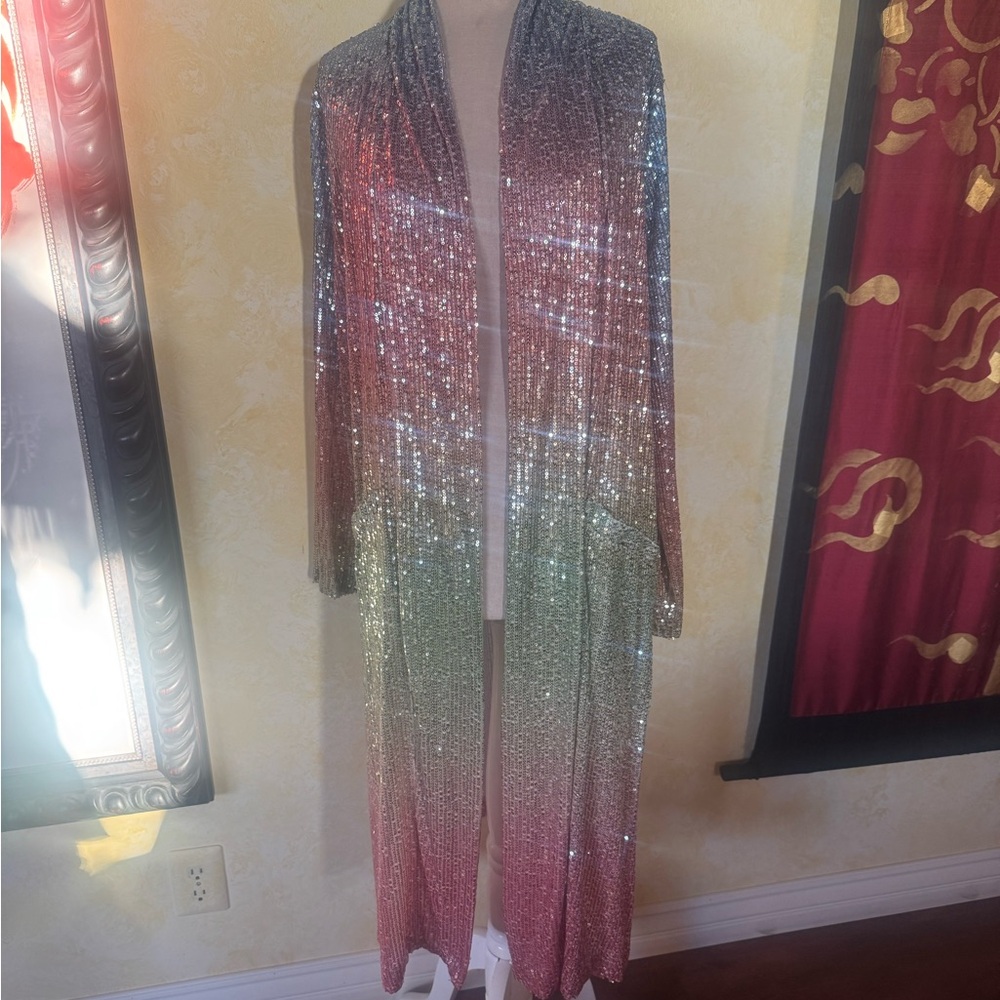 Steve Madden Multicolor Sequin Jacket NWT - image 1